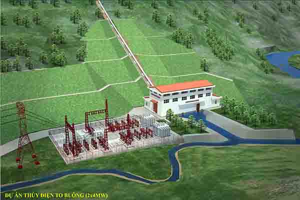 Thủy điện To Buông Công suất 8MW